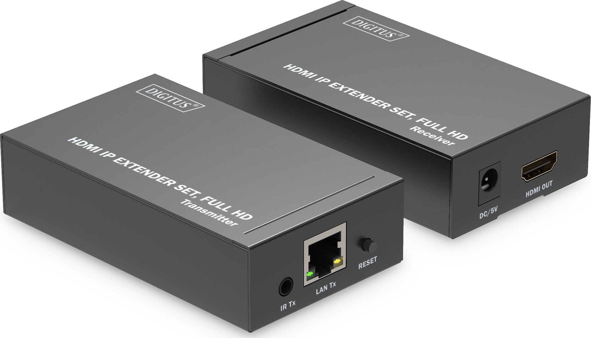 Adapter AV Digitus HDMI Extender, 1080p 60Hz, deri 120 m, set