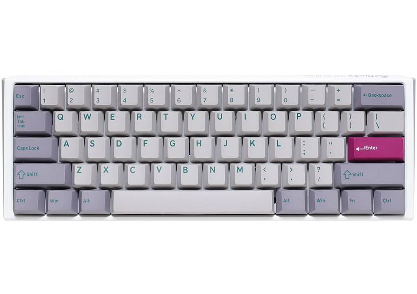 Tastierë Ducky One 3 Mist Grey Mini, Cherry MX Blue, e hirtë