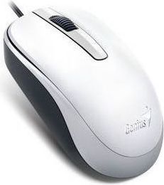 Maus Genius DX-120, me kabllo, USB, i bardhë dhe i zi