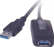 Kabull USB PremiumCord USB A në USB A, 5 m, USB 3.2 Gen 1, i zi