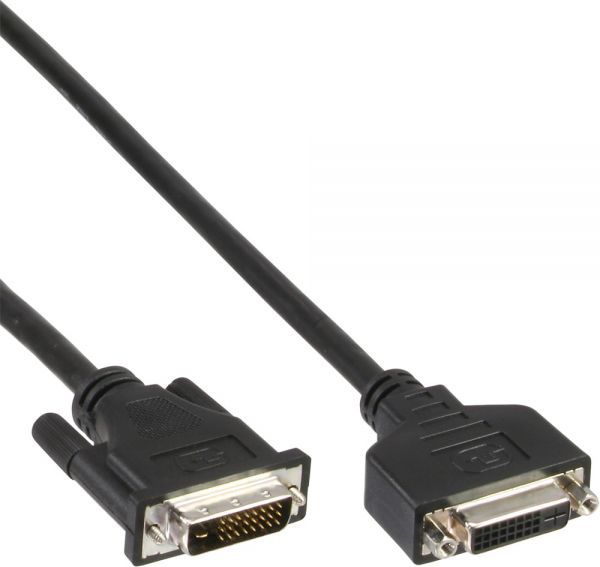 Kabllo DVI-D InLine 17763, Dual Link 24+1, 3m, i zi