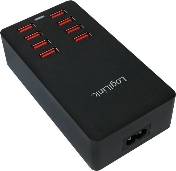 USB полнач LogiLink PA0140, 8x USB A, 44W