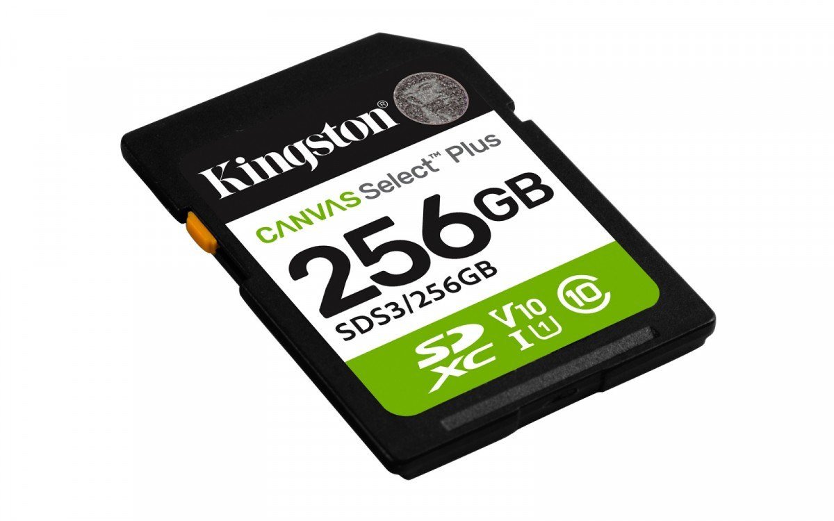 Kartë memorie Kingston Canvas Select Plus 256GB SDXC, Class 10 UHS I, 150MB/s