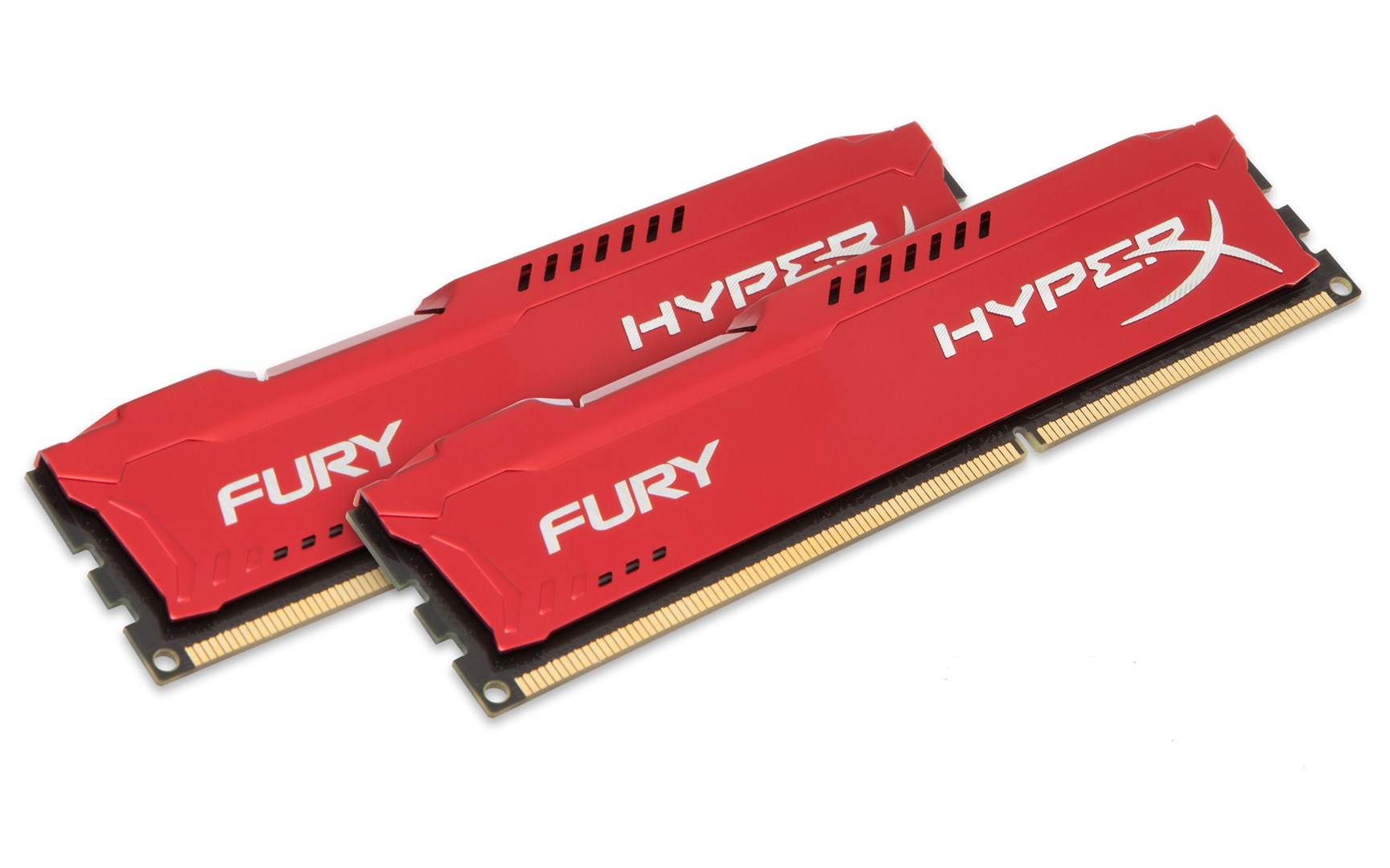 Memorie RAM Kingston HyperX FURY, 8GB (2x4GB), DDR3, 1600MHz, e kuqe