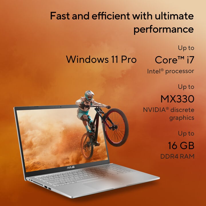 [OUTLET] Laptop ASUS VivoBook 15 (X1500, 11th gen Intel), 15.6 ", Intel Core i5, 16GB RAM, 512GB SSD, Intel Iris Xe Graphics, i argjendtë				