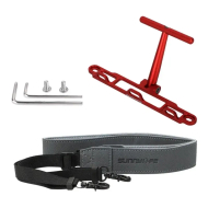 Mbajtëse me rrip Sunnylife ZJ764, për DJI RC RC 2, metalike, e kuqe