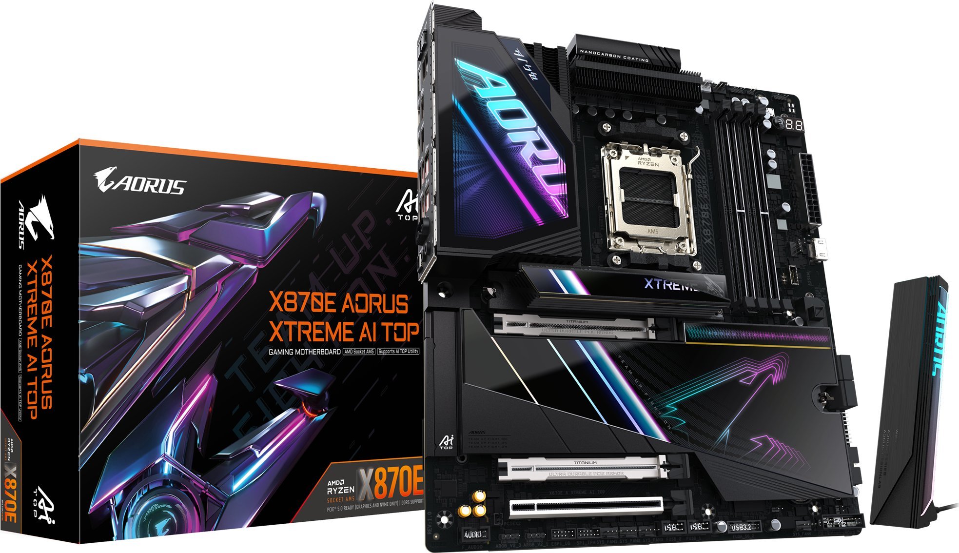 Pllake ame GIGABYTE X870E AORUS XTREME AI TOP, AMD Ryzen 9000, DDR5, PCIe 5.0 M.2