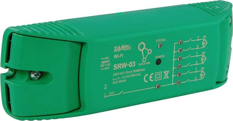 Kontroller roletash Zamel Supla SRW-03, Wi-Fi, për roleta elektrike, i bardhë