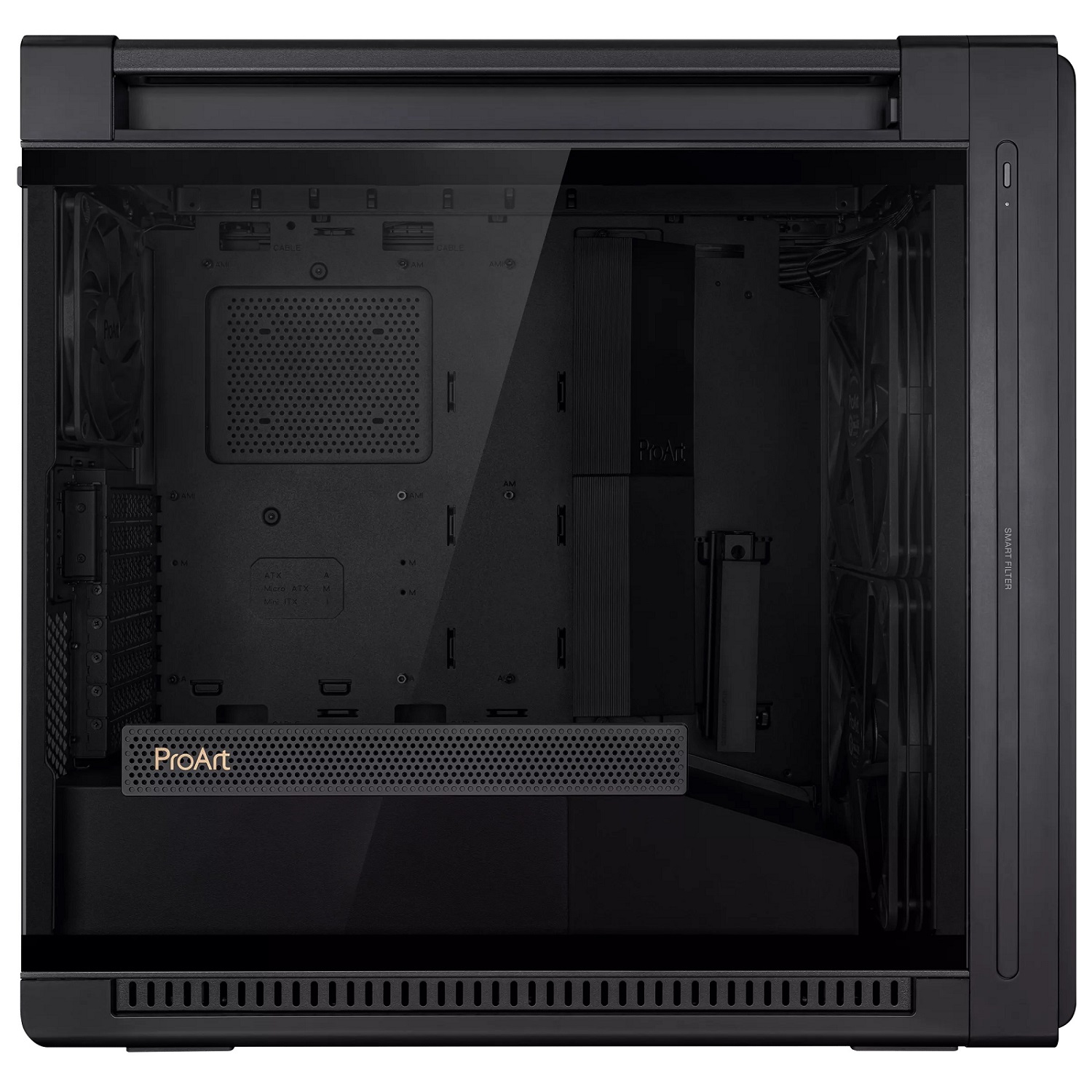 Kasë për PC ASUS ProArt PA602, e zezë