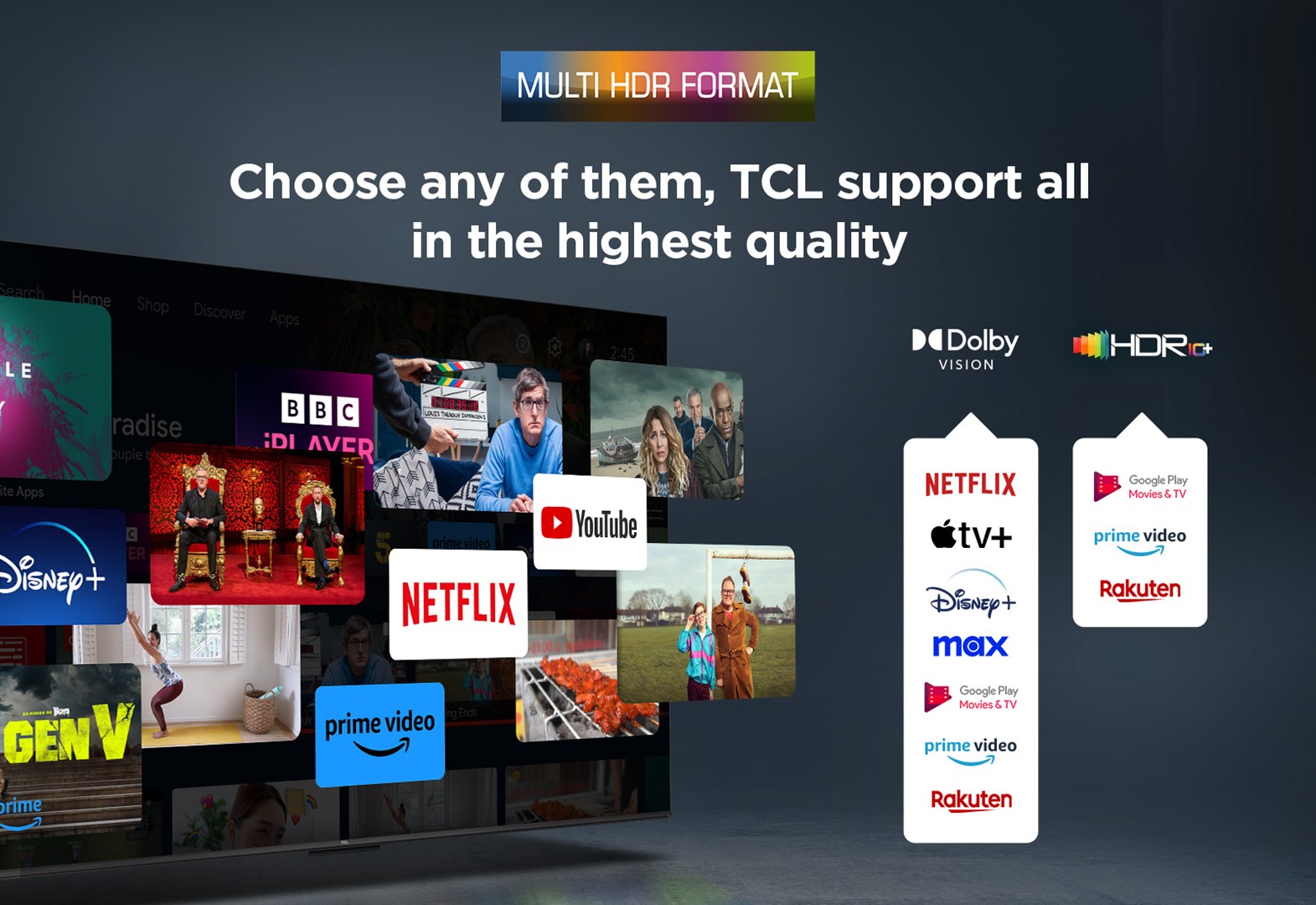 Televizor TCL 43V6C, 43", 4K Ultra HD, Smart Google TV, i zi
