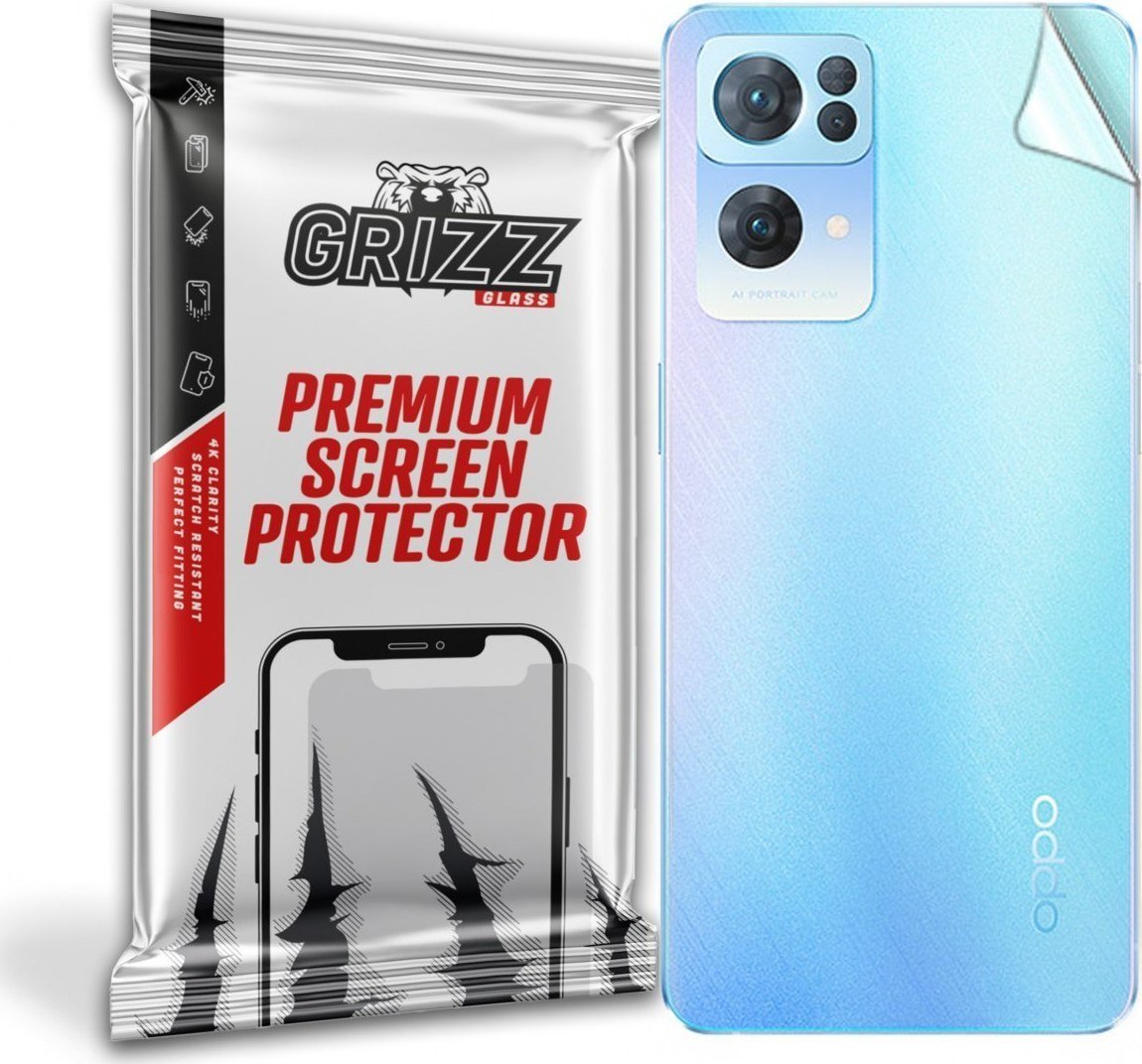 Folie mbrojtëse GrizzGlass Grizz, për Oppo Reno 7 Pro 5G, pjesa e pasme, satin