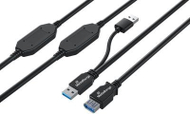 Kabëll zgjatues USB MediaRange, USB 3.0, 15m, i zi