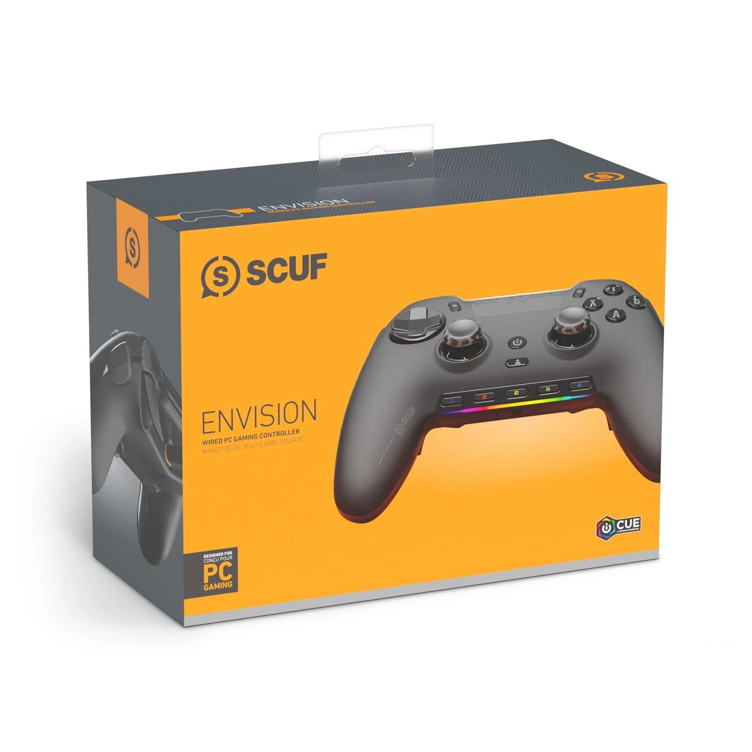 Gamepad SCUF Envision, me kabllo, për PC, i zi
