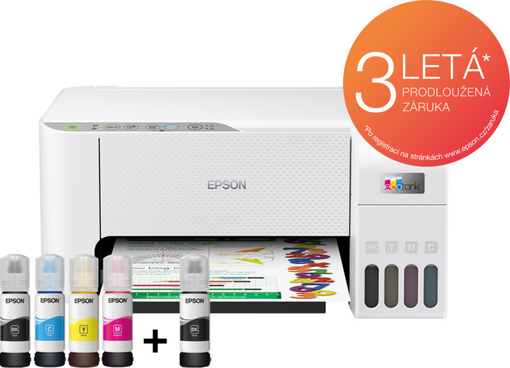 Printer Epson EcoTank L3256, sistem tank