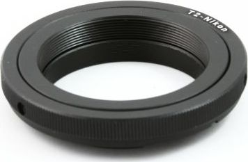 Adapter objektivi Pixco Nikon Ai AiS AF në T2, duralumin, i zi