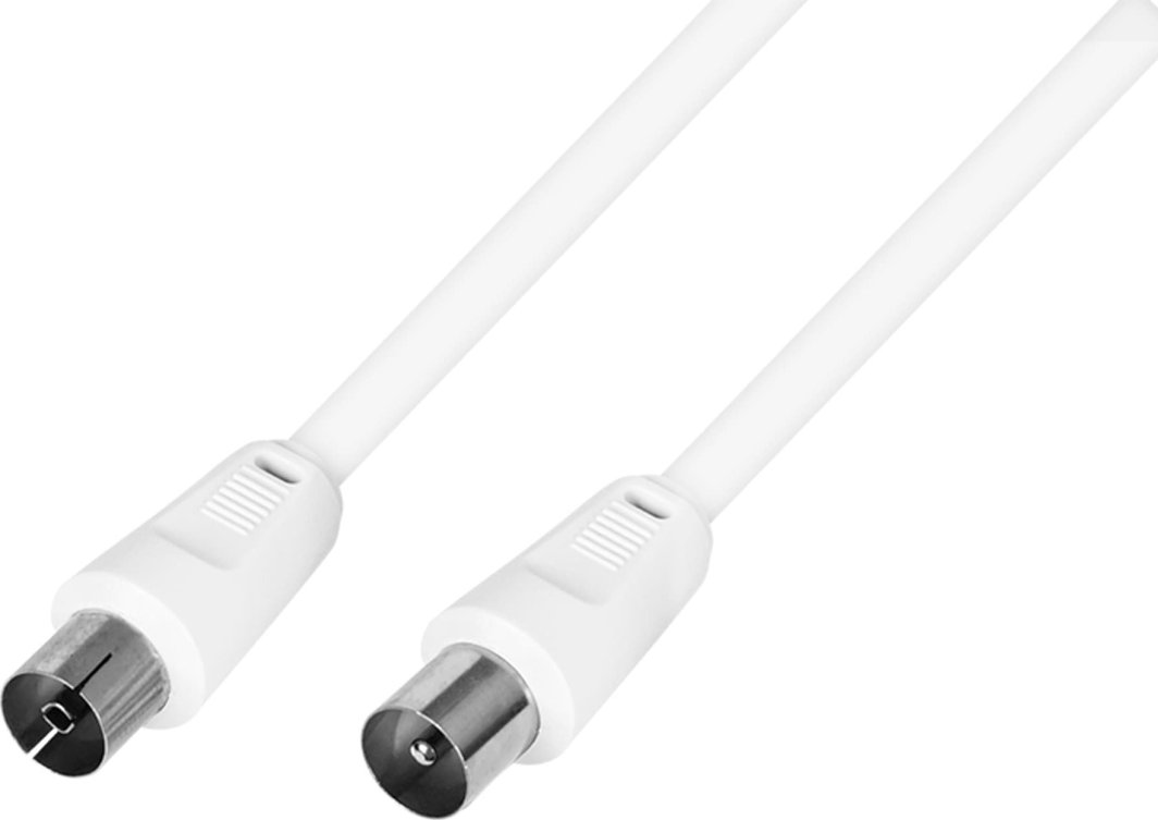 Kabllo zgjatuese antene TV F, 3m, e bardhë