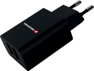 Swissten Адаптер за Напојување 2x USB, 10W