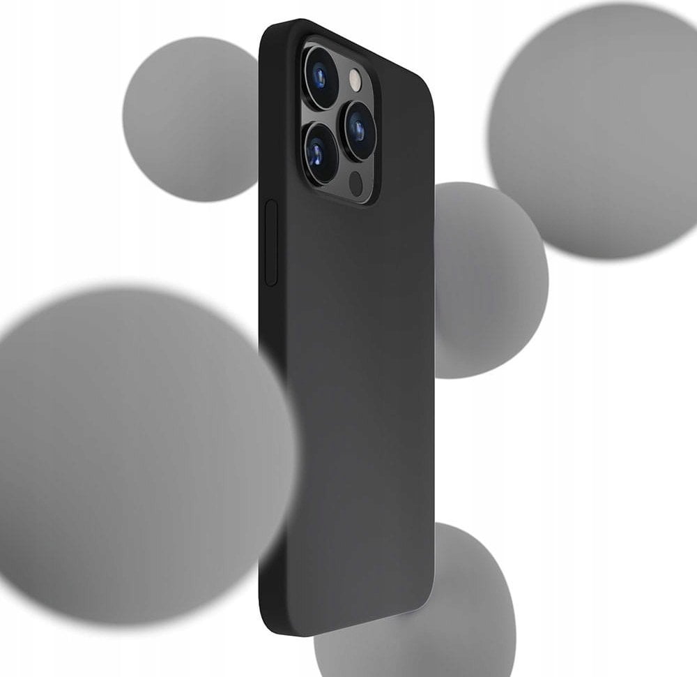 Mbulesë silikoni 3mk për Apple iPhone 16 Pro Max, rezistente ndaj goditjeve, e zezë