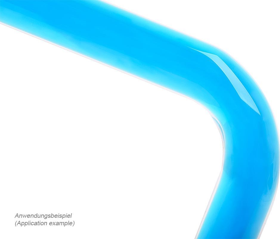 Tub xhami për ftohje uji Alphacool HardTube 16/11mm, kënd 90°, transparent
