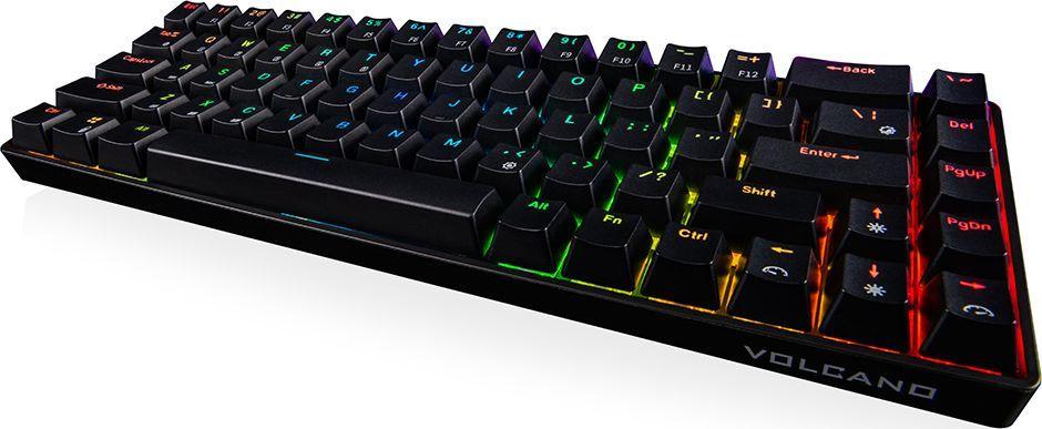 Tastierë Modecom Volcano Lanparty RGB BT, US, e zezë