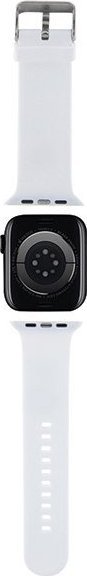 Byzylyk për Apple Watch Karl Lagerfeld NFT Karl &amp; Choupette, 42/44/45mm dhe Ultra, gomë, i bardhë