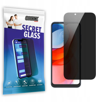 Xham mbrojtës Grizz SecretGlass për Motorola Moto G Play, efekt privatësie, rezistent ndaj gërvishtjeve, i zi