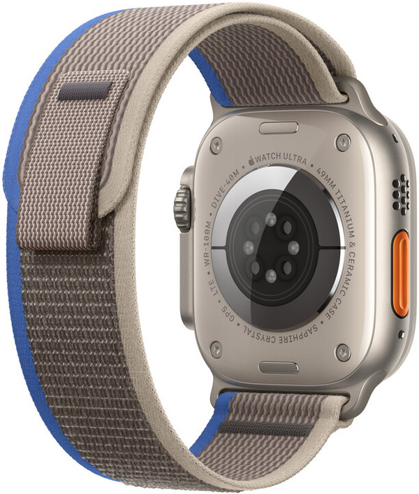 Apple Watch 49mm Band, Blue/Gray Trail Loop - M/L