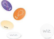 Etiketa NFC WiZ, vetëngjitëse, set 4 copë, të bardha