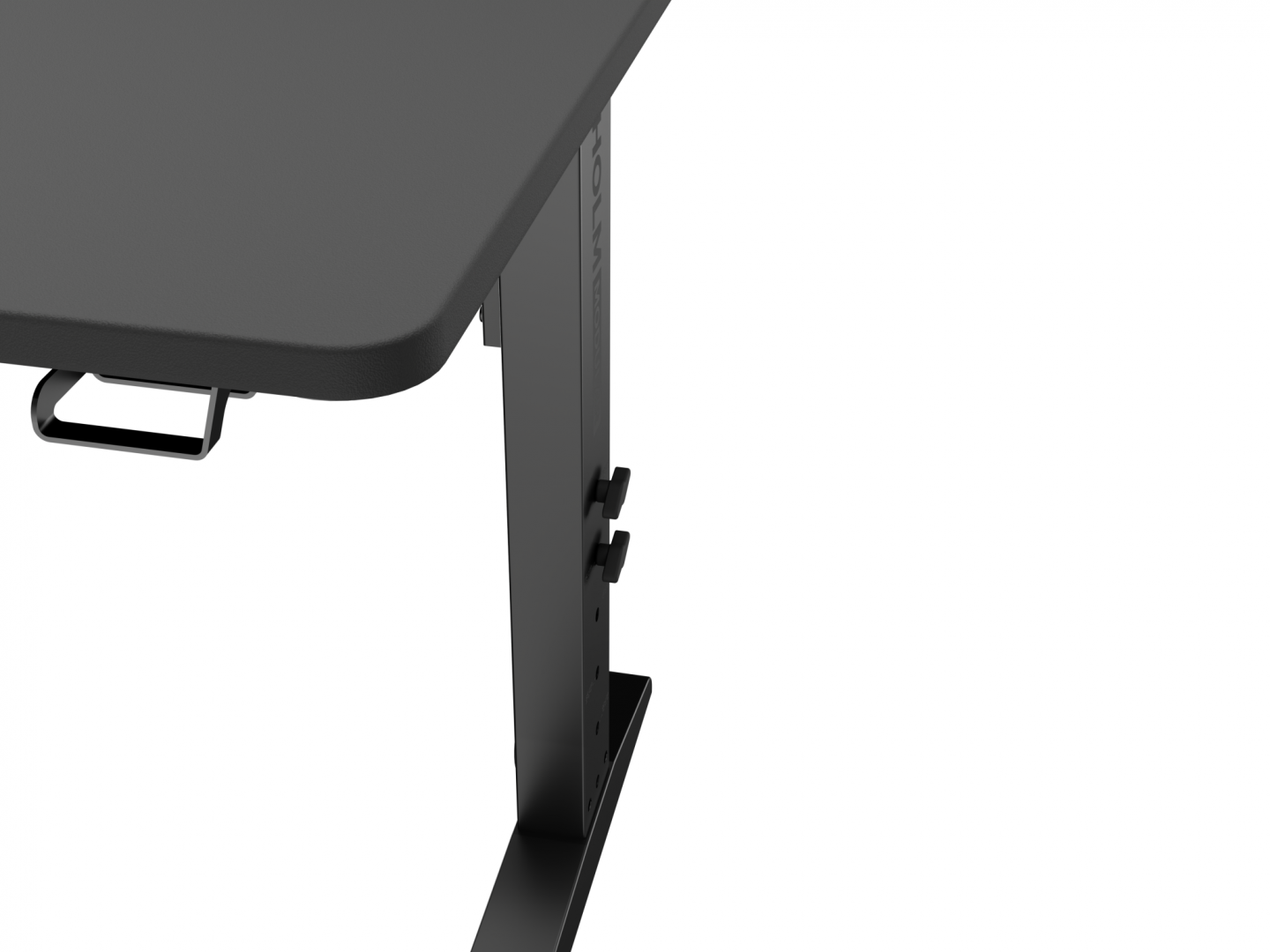 Tavolinë gaming Genesis Holm Modular 160, 160cm, ndriçim RGB, e zezë