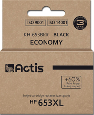 Kokë bojë printeri Actis KH-653BKR, zëvendësim për HP 653XL, 20ml, 575 faqe, e zezë