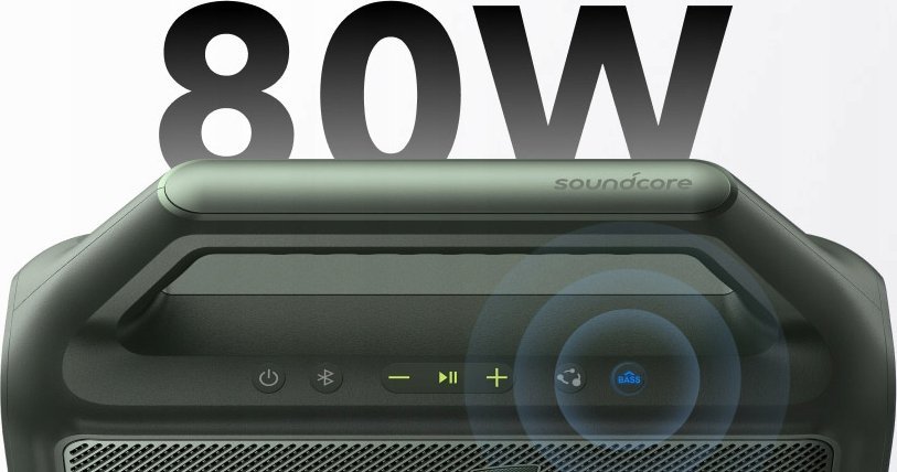 Altoparlant Bluetooth Boom 2 Adventure, 80W, 24 orë bateri, jeshil