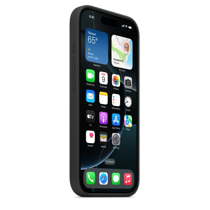 Apple iPhone 16 Pro Silicone Case with MagSafe, Black