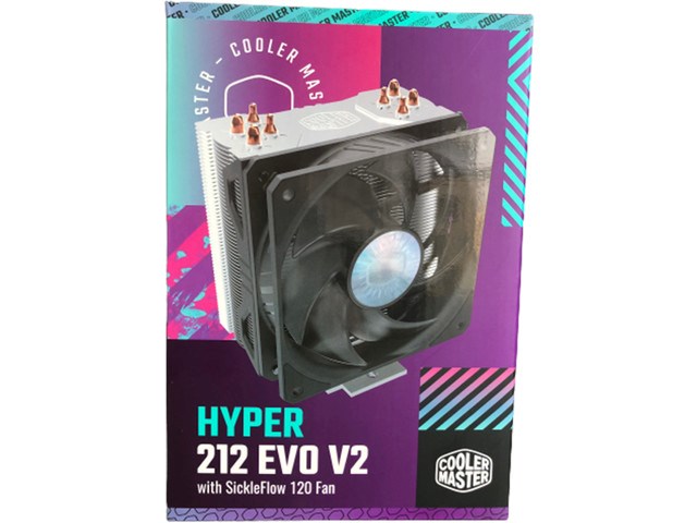 Ftohës CPU Cooler Master Hyper 212 Evo V2, 120mm, i zi/i argjendtë