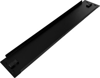 Kapak mbulues për rack 19" 2U, mbyllje me kapëse, metalik i zi