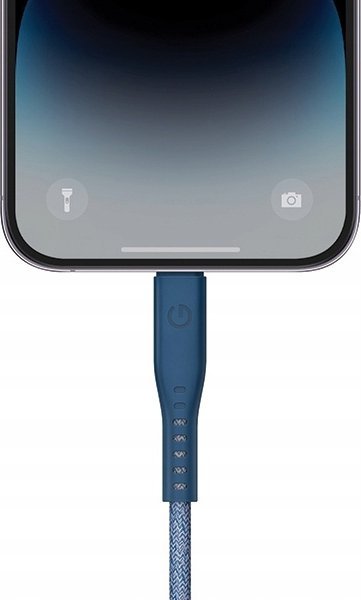 Kabllo karikimi Energea Flow, USB C në Lightning, 1.5m, 60W, blu