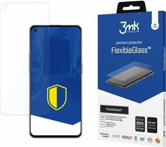 Mbrojtës ekrani 3MK FlexibleGlass për Oppo Reno 7 5G, xham hibrid, antibakterial, transparent