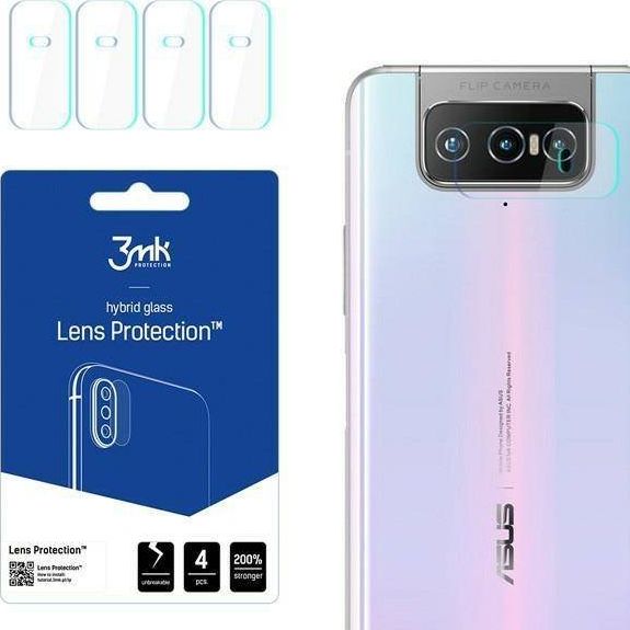 Set xhama mbrojtës 3MK për kamerë Asus Zenfone 7 Pro, 4 copë