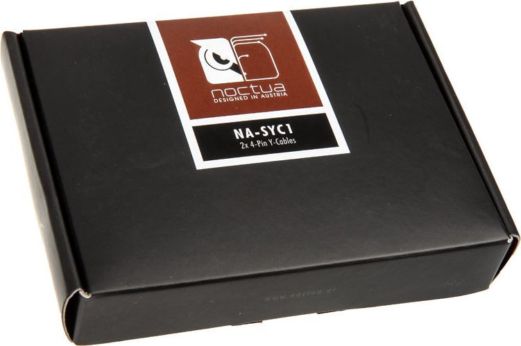 Kabllo Noctua Y-branch për 4-Pin PWM (NA-SYC1), 2 copë, e zezë