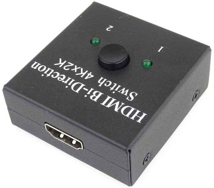 [OUTLET] Switch PremiumCord HDMI 4K, FULL HD 1080p me dy drejtime 2-1 ose 1-2