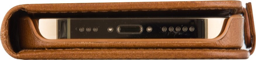 Kopertinë dbramante1928 Lynge për iPhone 15 Pro, lëkurë natyrale, portofol, ngjyrë tan