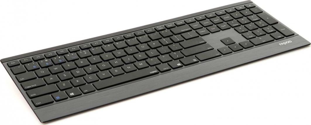 Tastierë Rapoo E9500M, wireless, US, e zezë