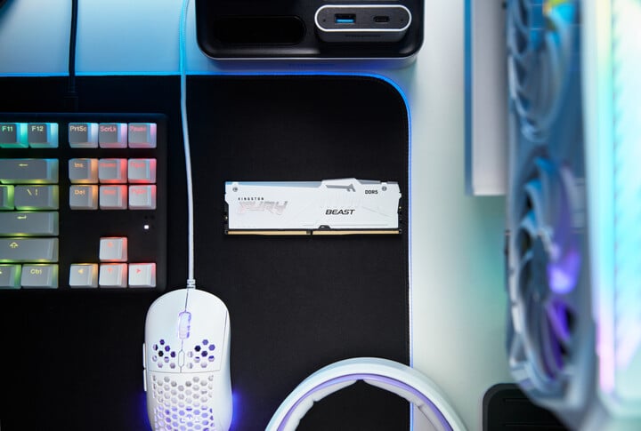 Modul i memories Kingston Fury Beast White RGB 32GB DDR5 6000 CL36, AMD EXPO