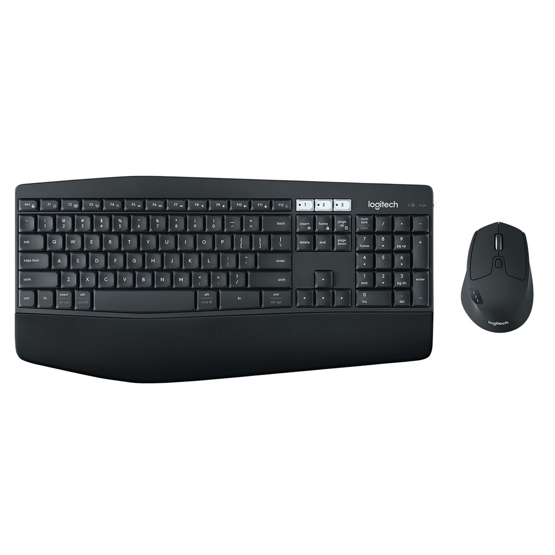 Set tastierë dhe maus Logitech MK850, QWERTZ Gjerman, Bluetooth, 2.4GHz, e zezë