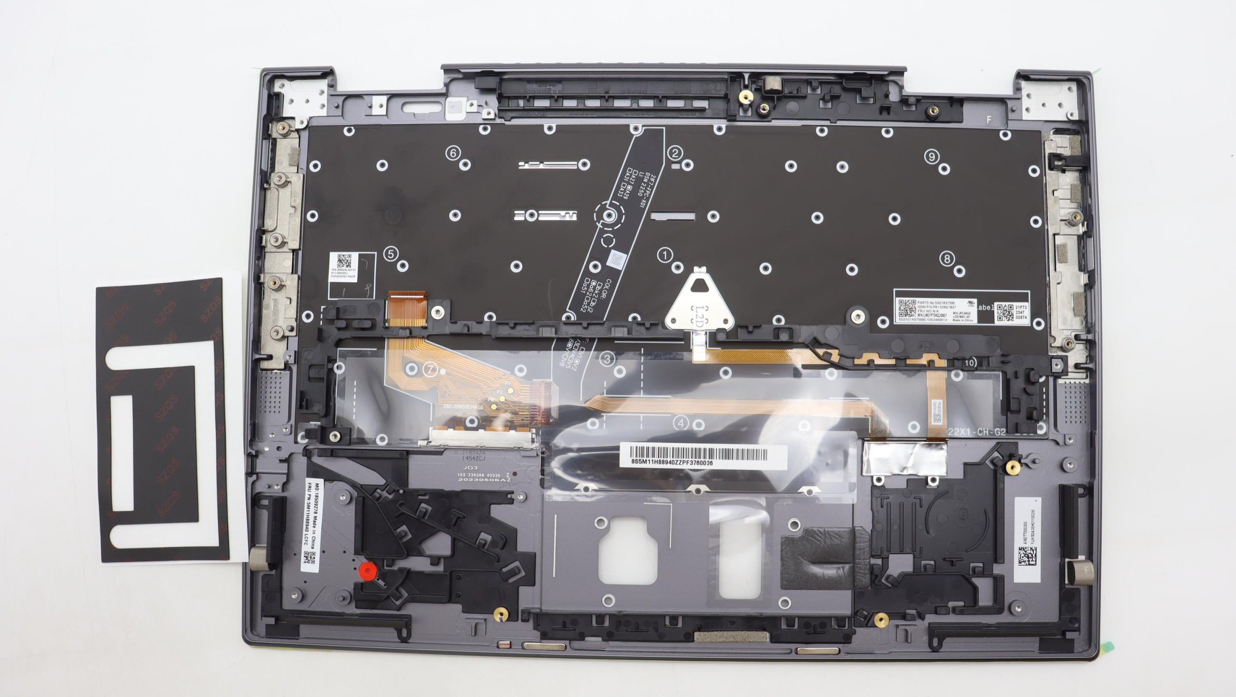 Kapak me tastierë Lenovo 5M11H62420, pjesë zëvendësuese për laptop
