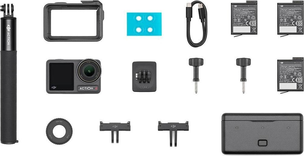 [OUTLET] Kamerë DJI Osmo Action 4 Adventure Combo 4K, e zezë