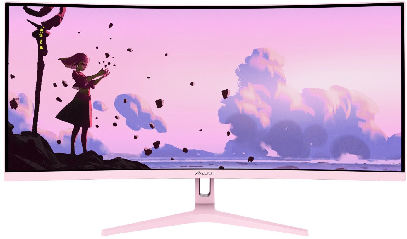 Monitor gaming Arozzi Nova 34", UWQHD, 165Hz, rozë