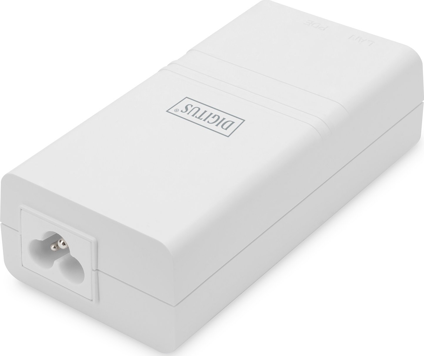 Injektor PoE Digitus 802.3af, 48V 15.4W, Gigabit, i bardhë