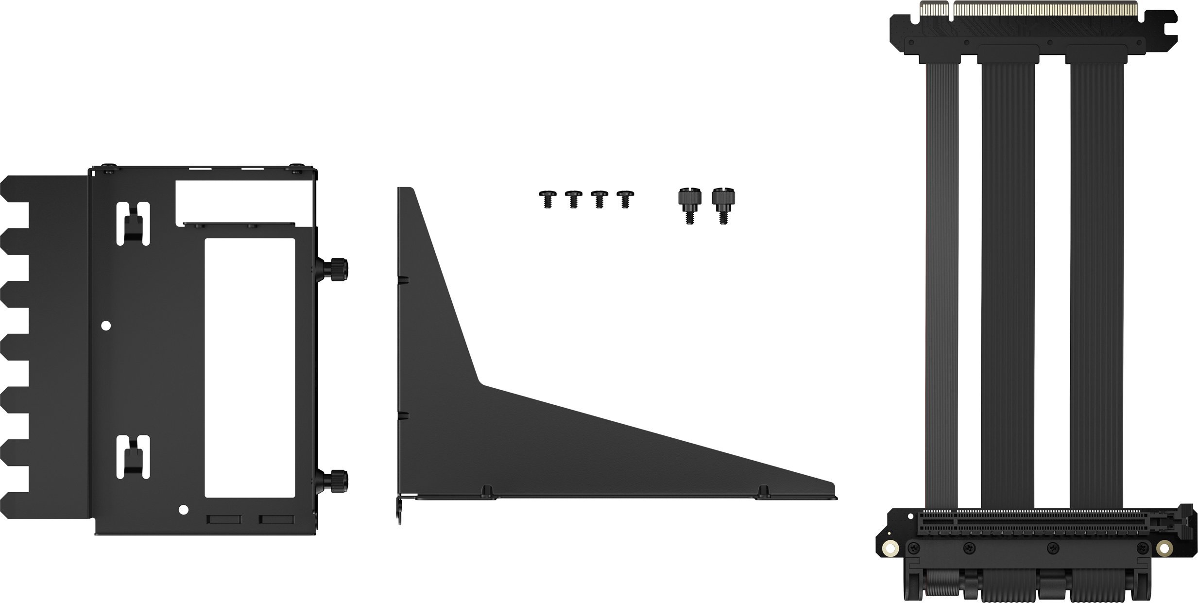 Mbartëse vertikale GPU Fractal Design Flex 2, PCIe 4.0 x16, e zezë