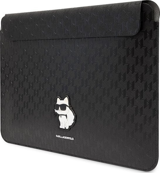 Husë laptopi Karl Lagerfeld Sleeve KLCS16SAKHPCK, 16", lëkurë eko Saffiano, e zezë