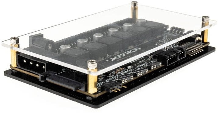 Kontrollues ventilatorësh Lamptron CT630, 6 kanale, PWM ARGB, i zi